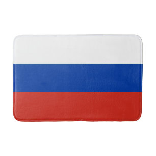Russische Flagge Badematte