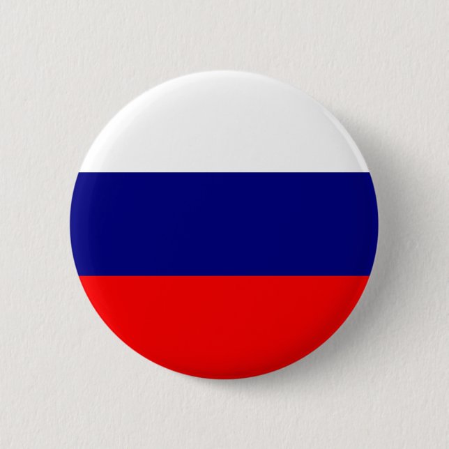Russische Flagge Button (Vorderseite)