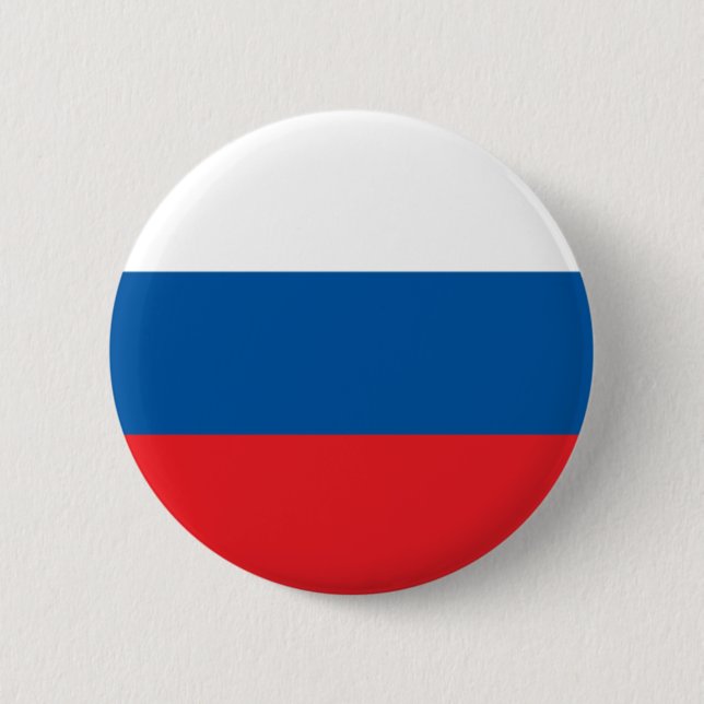 Russische Flagge Button (Vorderseite)