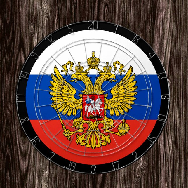 Russische Flagge Dartboard & Russland / Spielbrett Dartscheibe (Von Creator hochgeladen)