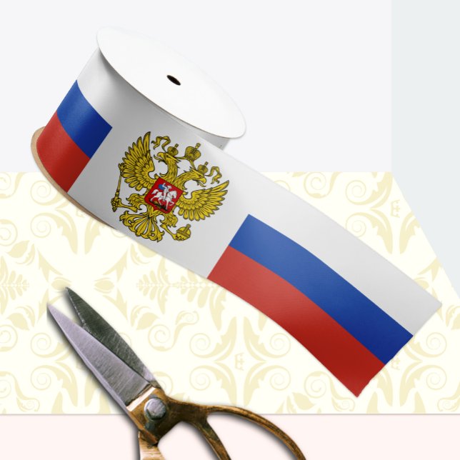 Russische Flagge, Emblem, patriotische, russische  Satinband (Von Creator hochgeladen)