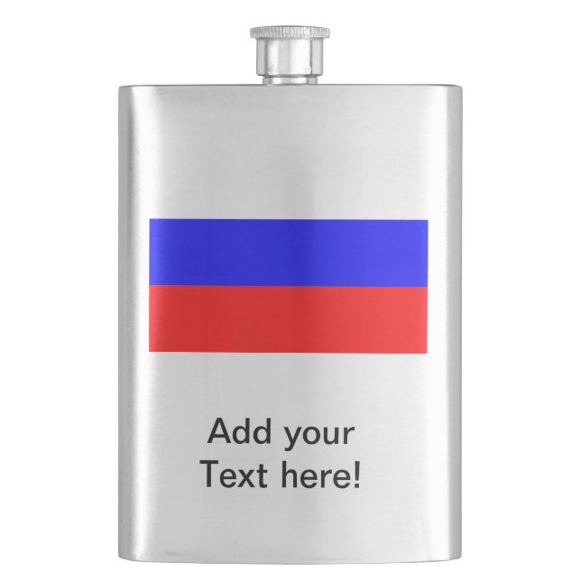 Russische Flagge Flachmann (Vorderseite)