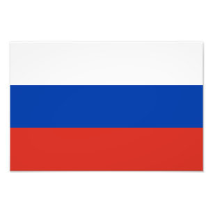 Russische Flagge Fotodruck