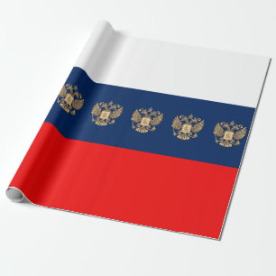 Russische Flagge Geschenkpapier