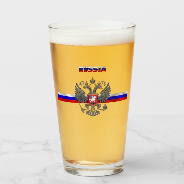 Russische Flagge    Glas (Vorne (Gefüllt))