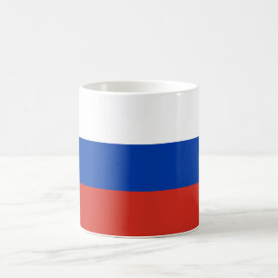 Russische Flagge Kaffeetasse