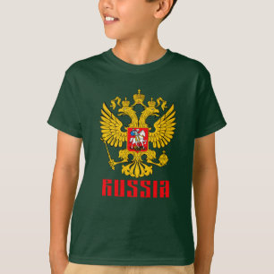 Russische Flagge Kaiseradler Russisch-Orthodox T-Shirt