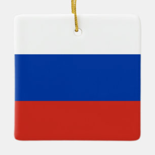Russische Flagge Keramikornament
