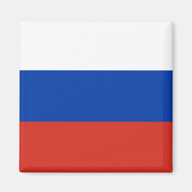 Russische Flagge Magnet (Vorne)