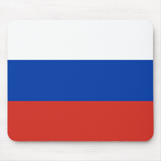 Russische Flagge Mousepad (Vorne)