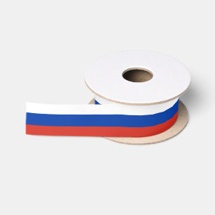 Russische Flagge - Reisen, Urlaub/Sport Satinband