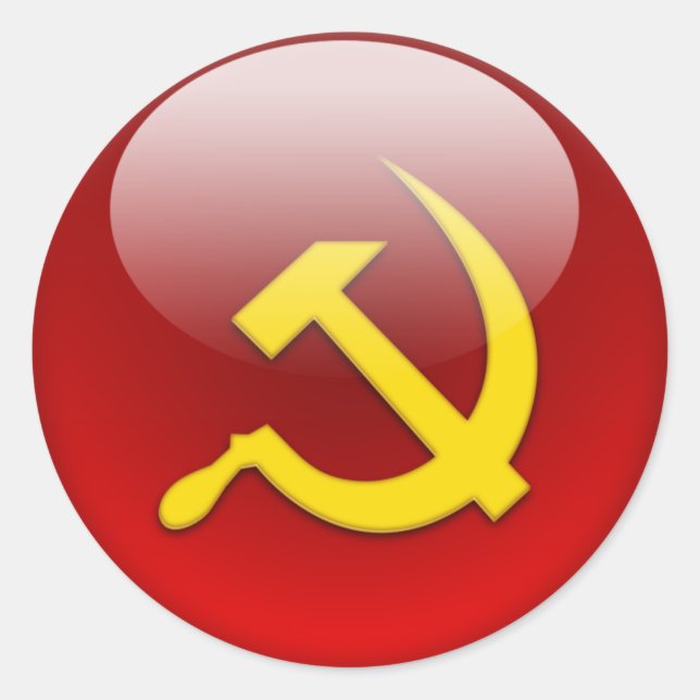 Russische Flagge Runder Aufkleber (Vorderseite)