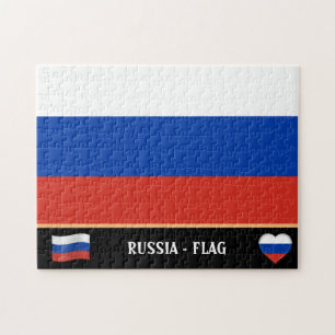 Russische Flagge / Russisches Land / Russland Puzzle