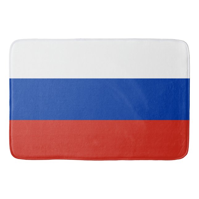 Russische Flagge (Russland) Bath Mat Badematte (Vorderseite)