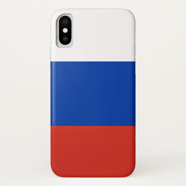 Russische Flagge (Russland) Case-Mate iPhone Hülle (Rückseite)