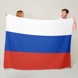 Russische Flagge (Russland) Fleecedecke