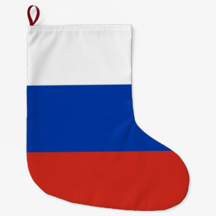 Russische Flagge (Russland) Großer Weihnachtsstrumpf