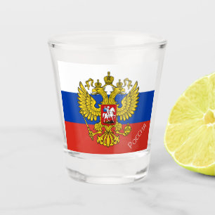 Russische Flagge / Russland - Land Patriot / Sport Schnapsglas