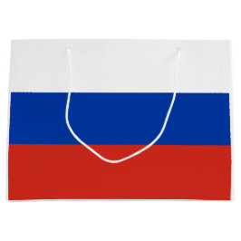 Russische Flagge (Russland) Mittlere Geschenktasch Große Geschenktüte