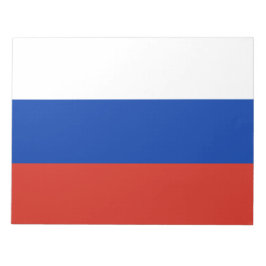 Russische Flagge (Russland) Notepad Notizblock