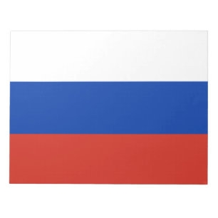 Russische Flagge (Russland) Notepad Notizblock