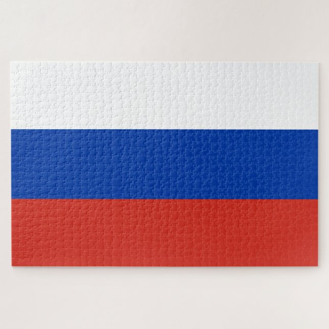 Russische Flagge (Russland) Puzzle (Horizontal)