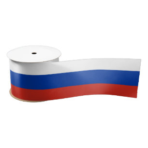 Russische Flagge (Russland) Satinband