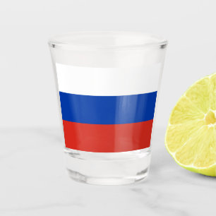 Russische Flagge (Russland) Schießglas Schnapsglas