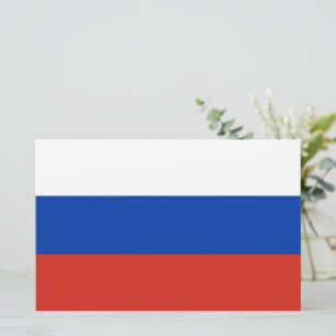 Russische Flagge (Russland) Schreibwaren Briefpapier