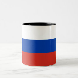 Russische Flagge (Russland) Zweifarbige Tasse
