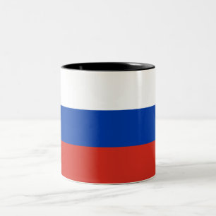 Russische Flagge (Russland) Zweifarbige Tasse