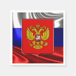 Russische Flagge Serviette