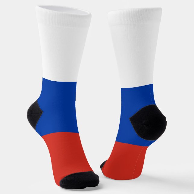 Russische Flagge Socken (Gewinkelt)