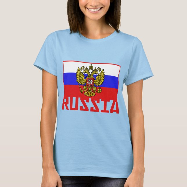 Russische Flagge T-Shirt (Vorderseite)