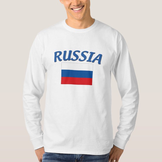 Russische Flagge T-Shirt (Vorderseite)