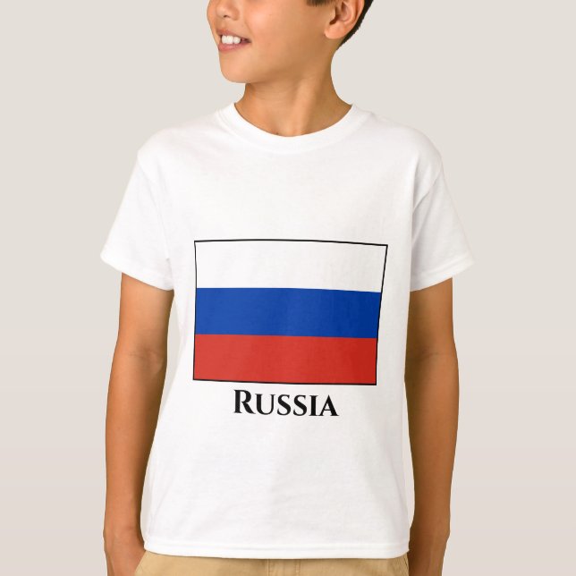 Russische Flagge T-Shirt (Vorderseite)