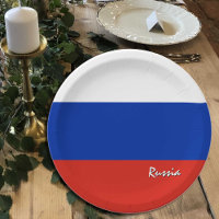 Russische Flagge Teller, Party, Sport, Russland