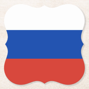 Russische Flagge Untersetzer