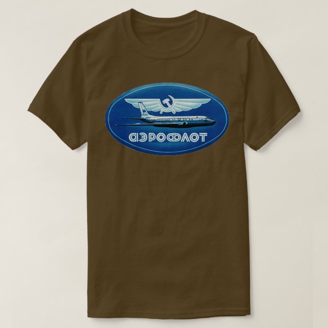 Russische Fluggesellschaft T-Shirt (Design vorne)