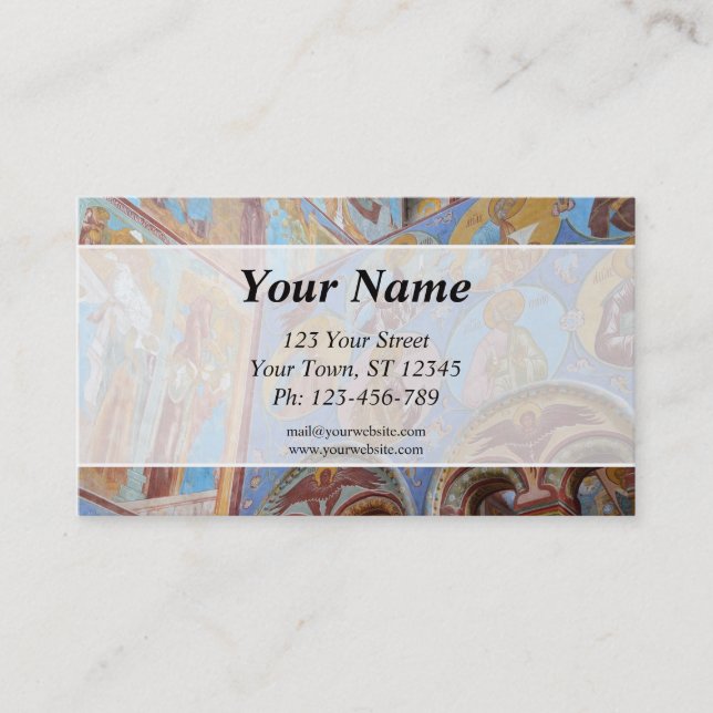 Russische Fresken-Visitenkarte Visitenkarte