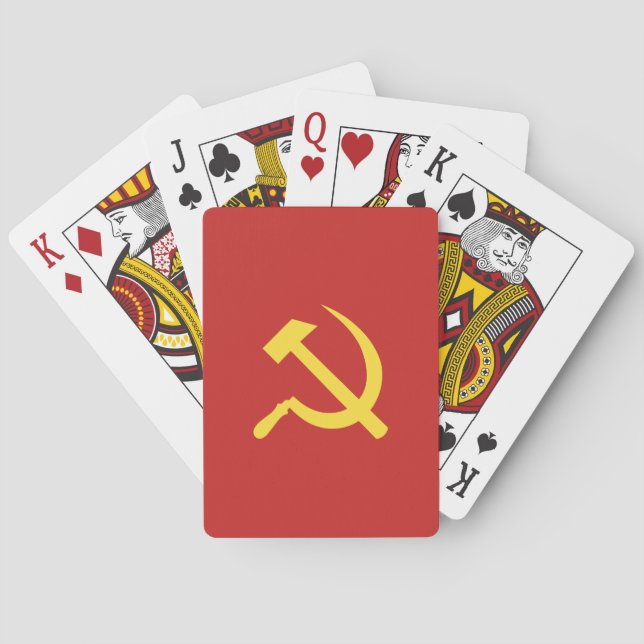 Russische Hammer-und Sichel-Poker-Spielkarten Spielkarten (Rückseite)