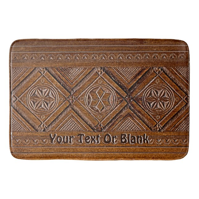 Russische Holzkiste Badematte (Vorderseite)