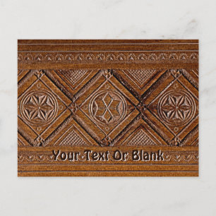 Russische Holzkiste Postkarte