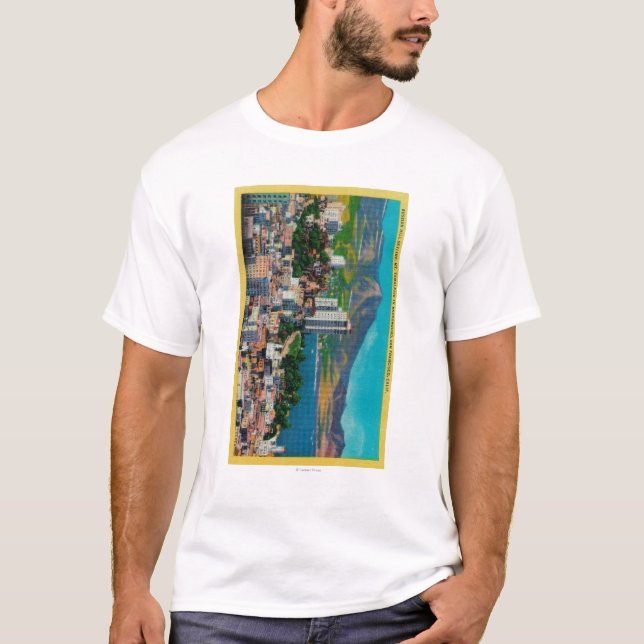 Russische Hügel-Skyline mit T-Shirt (Vorderseite)