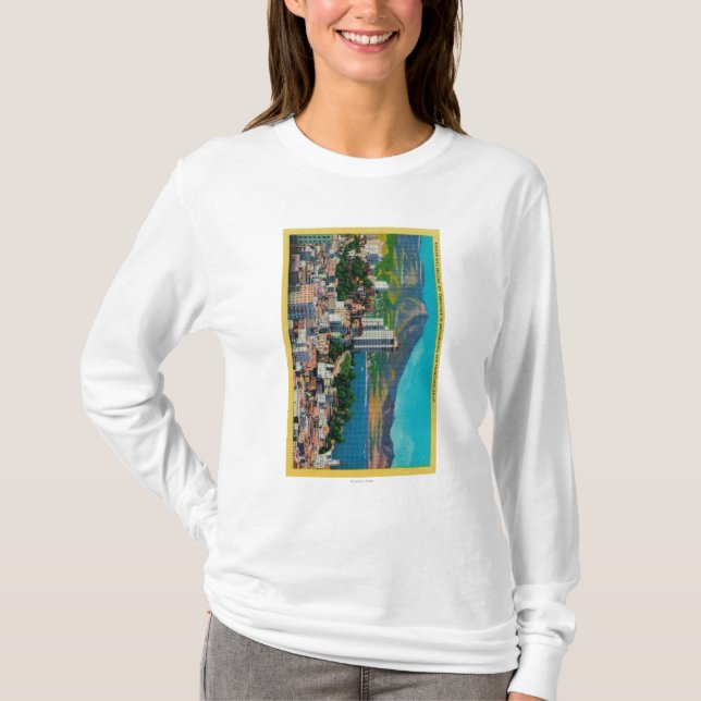 Russische Hügel-Skyline mit T-Shirt (Vorderseite)