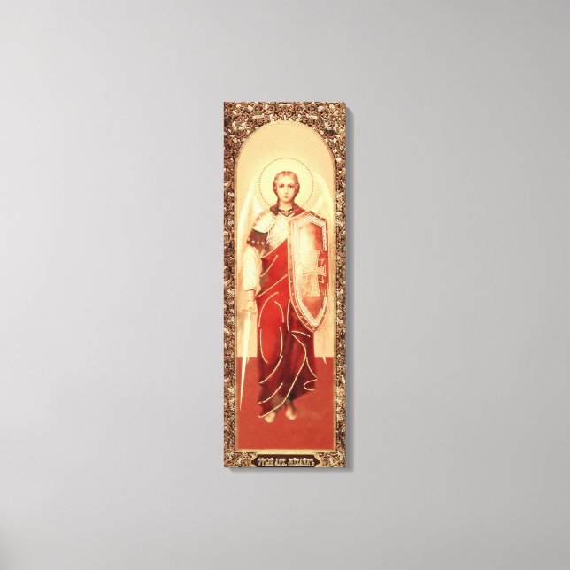Russische Ikone Archangel Michael Wrapped Canvas Leinwanddruck (Vorderseite)