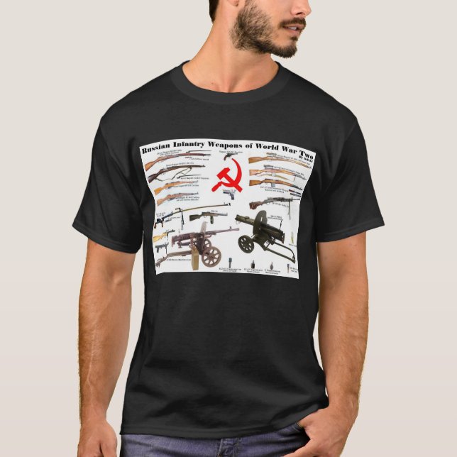 Russische Infanterie-Waffen von WW2 T-Shirt (Vorderseite)
