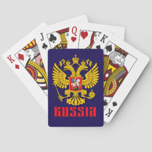 Russische Kaiserliche Adlerflagge Spielkarten