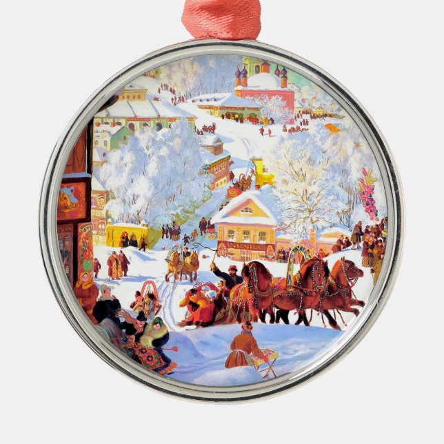 Russische Kunst Weihnachtsgeschenke Ornamente (Vorne)