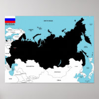 Russische Landkarte